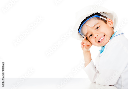 Photo: Boy with a helmet Boy with a helmet