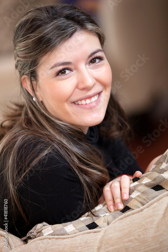 Photo: Young woman smiling Young woman smiling