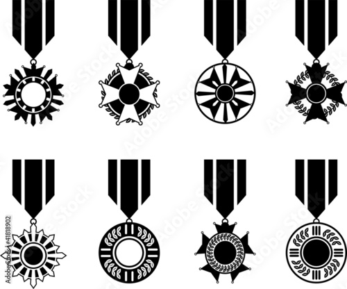 Vector: Black War Medals Series Black War Medals Series