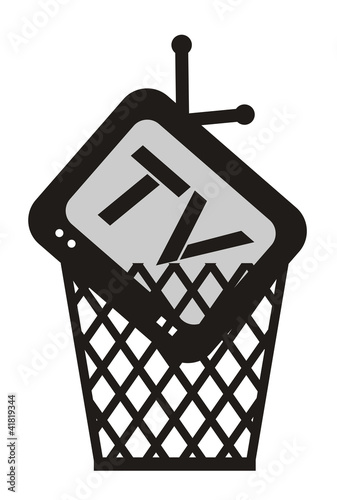 Vector: Trash television Trash television