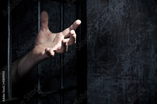 Photo: Hand of the prisoner Hand of the prisoner
