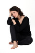 A depressed woman