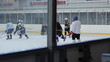 Hockey game in bush-league