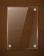 Wooden texture with glass framework. Vector illustration Wooden texture with glass framework. Vector illustration