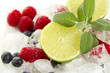 fruits on ice