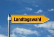 Pfeil mit blauem Himmel LANDTAGSWAHL