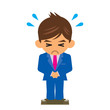 ビジネスマン イラスト お詫び