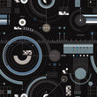 Engineering draft seamless pattern. Engineering draft seamless pattern.