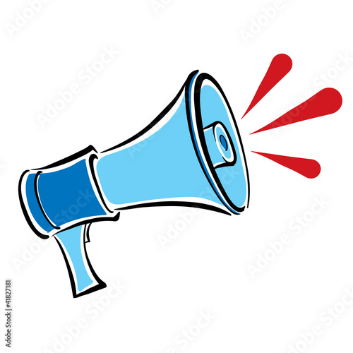 Vector: Megaphone, retro loudspeaker. Megaphone, retro loudspeaker.