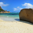 Tropical beach on Seychelles island