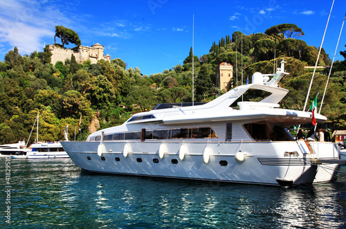 Photo: luxury yachts in italian riviera Portofino luxury yachts in italian riviera Portofino