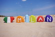 Milan, Italy, souvenir on colourful stones
