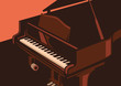 Illustration of piano.