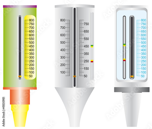 Vector: Peak flow meter used by Asthma patients. Peak flow meter used by Asthma patients.