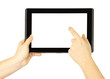 Tablet in woman hands