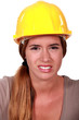 A disgusted tradeswoman