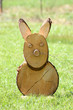 Osterhase aus Holzscheiben