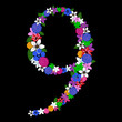 floral numeral