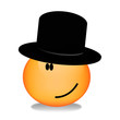 smiley - mit zylinder smiley - mit zylinder