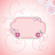 Pink flower card