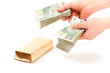 Paper money from poland payed for bar of gold Paper money from poland payed for bar of gold