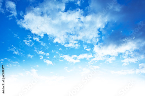 Photo: Blue sky background border Blue sky background border