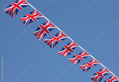 Illustration: British Union Jack Bunting Flags British Union Jack Bunting Flags