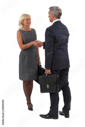 Photo: A business handshake A business handshake