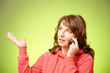 Beautiful woman with smartphone