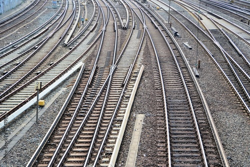 Foto: Eisenbahnschienen Eisenbahnschienen