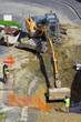 Pelleteuse sur chantier Pelleteuse sur chantier