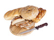 Sliced bread and bakery products. Sliced bread and bakery products.
