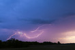 Lightning in the cloudy sky. Lightning in the cloudy sky.