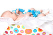 Foto: Month old baby as present in box Month old baby as present in box