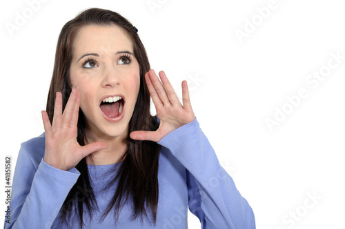 Photo: Girl screaming Girl screaming