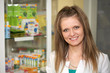 Pharmacist at pharmacy. A female portrait