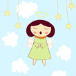 little angel greeting card