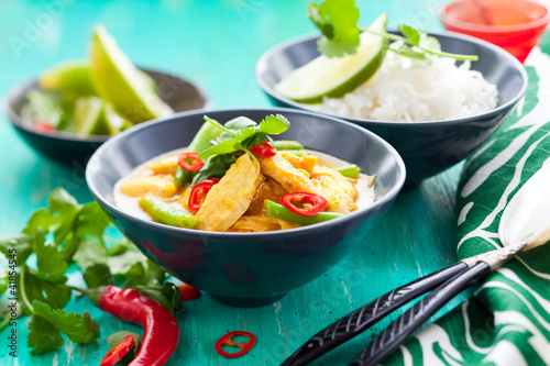 Photo: Chicken curry with rice Chicken curry with rice