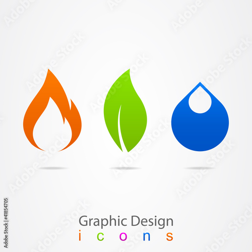 Graphis Logo Design on Graphic Design Drop Leaf Flame Logo     Maxsim  41854705   See