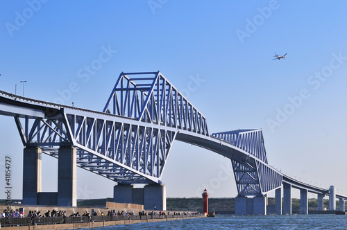 Photo: ゲートブリッジと飛行機 ゲートブリッジと飛行機