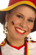 Weiblicher Fussballfan