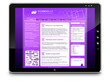 Tablet-PC, tragbarer Computer, Webpage, Website Homepage, www