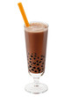 bubble tea braun mit Beschneidungspfad