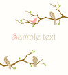 birds on branches