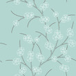 retro pattern with floral ornament