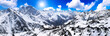 Beautiful view of mountains in the Elbrus area. Panorama