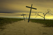 three easter crosses religion abstract