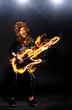 playing rock music