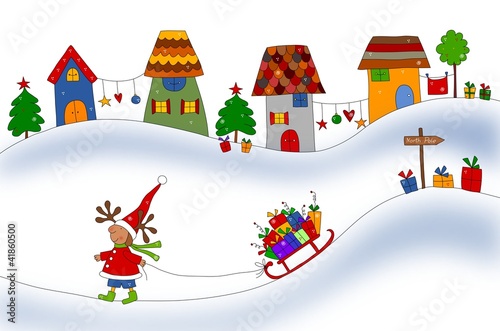 Illustration: Christmas card Christmas card