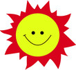 Smiling Sun Cartoon